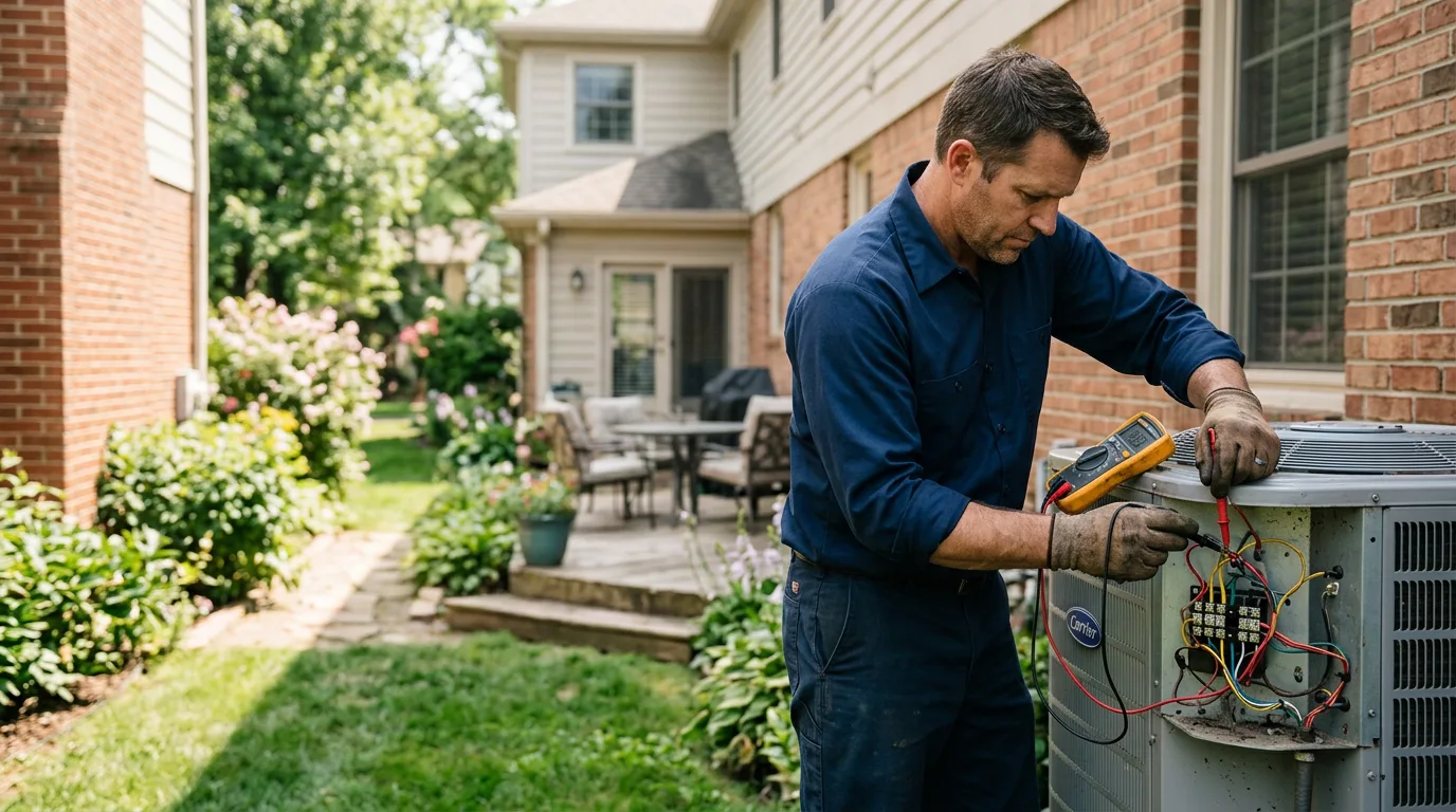 HVAC technician working near Hibbs, PA